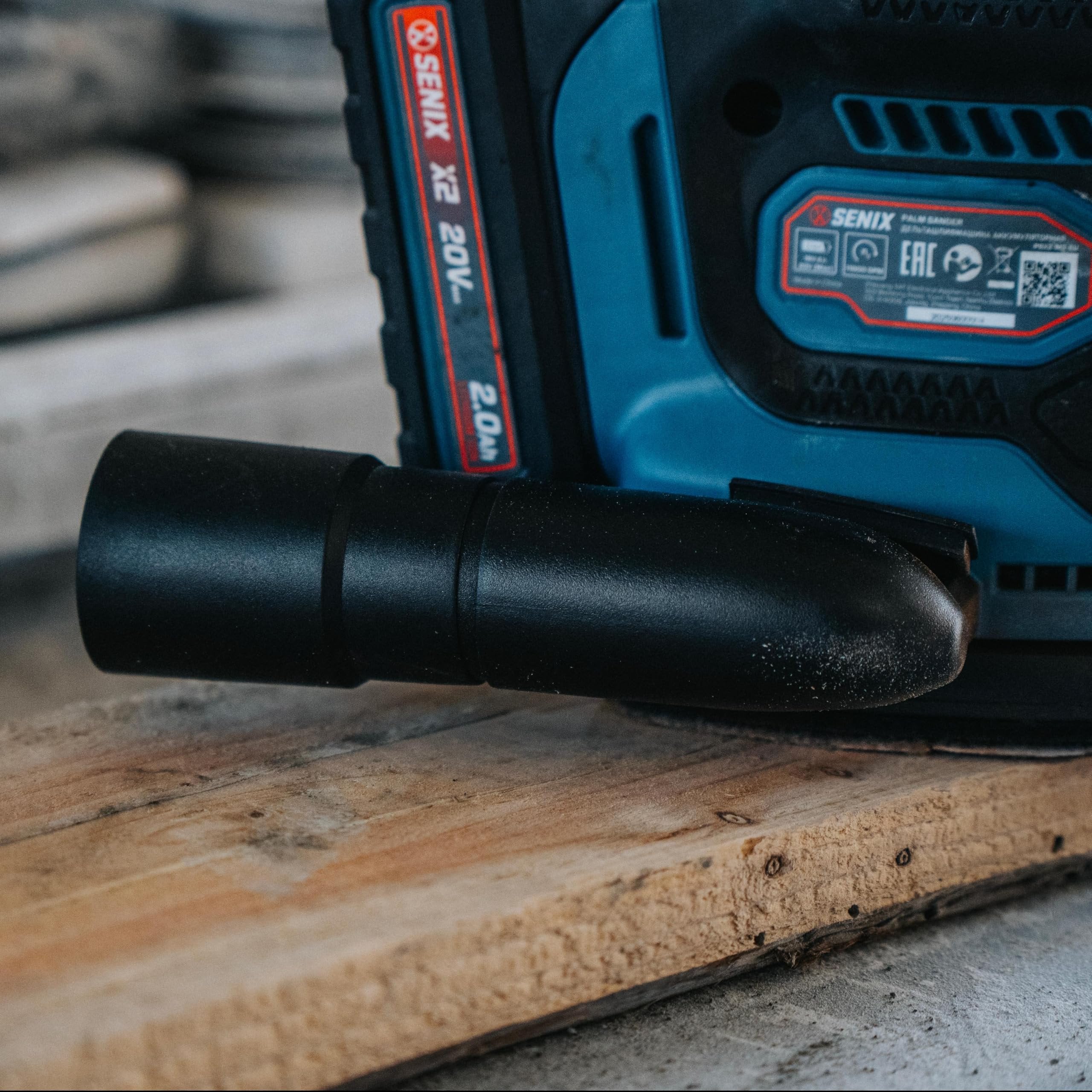 SENIX 20V Cordless Detail Sander,Electric Hand-Sander with 11,000 OPM,Lightweight & Compact Design for Woodworking,Furniture,Drywall,Paint Removal(Tool Only,No Included Battery)