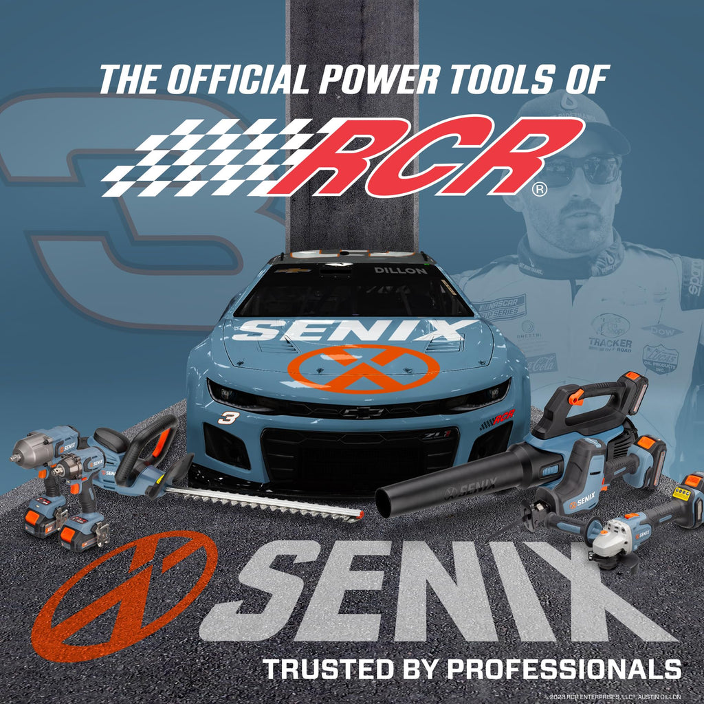 SENIX PSRX2-M1-0 X2 20 Volt Max* 1/2-Inch Compact Reciprocating Saw, Variable Speed, 2800 SPM Max, Tool-Less Blade Clamp, 3-Mode LED Light, Tool Only, Battery Not Included