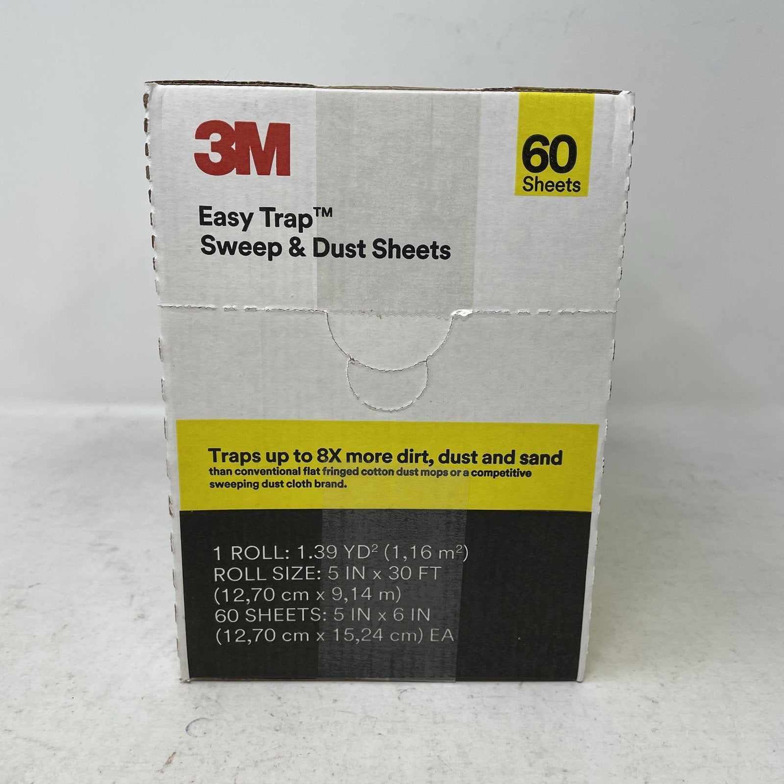 3M Easy Trap Duster Sweep and Dust Sheets, 5" x 6" Sheets, 60 Sheets/Roll