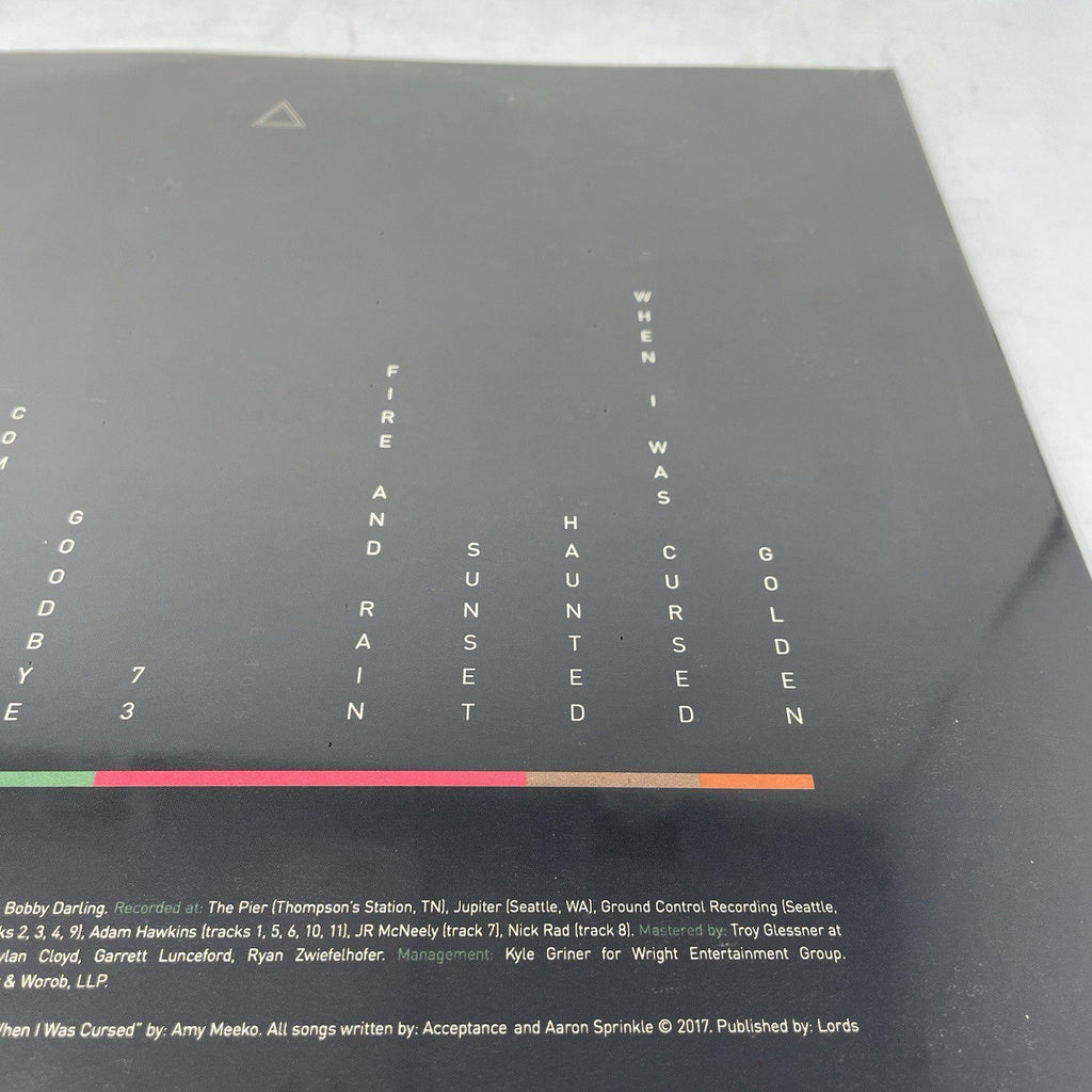 Acceptance - Colliding By Design Oxblood Cokebottle Colored Vinyl LP 2017