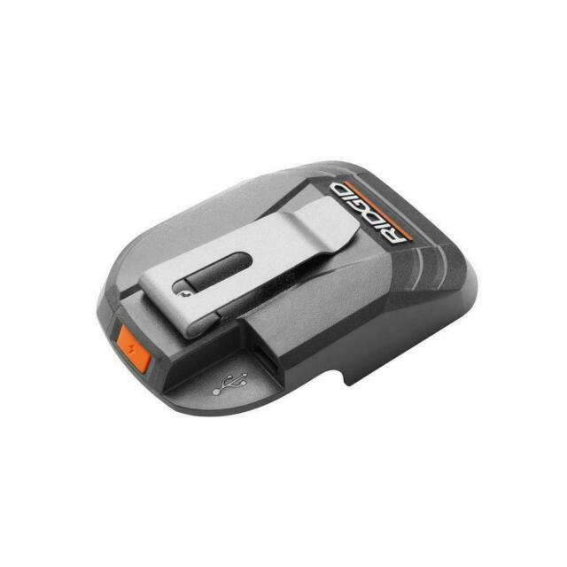 Ridgid 18V Volt USB Portable Mobile Battery Charging Adaptor Port Power Source